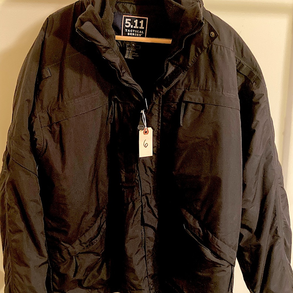 Mens XL Black 5.11 Tactical Series Parka